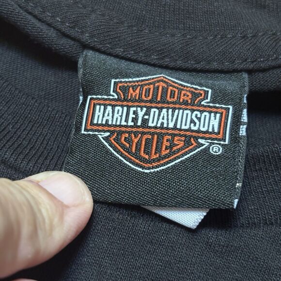 Harley Davidson T shirt Men 2XL Eagle USA Flag Huntington Beach Made in USA 2025 - Picture 7 of 12